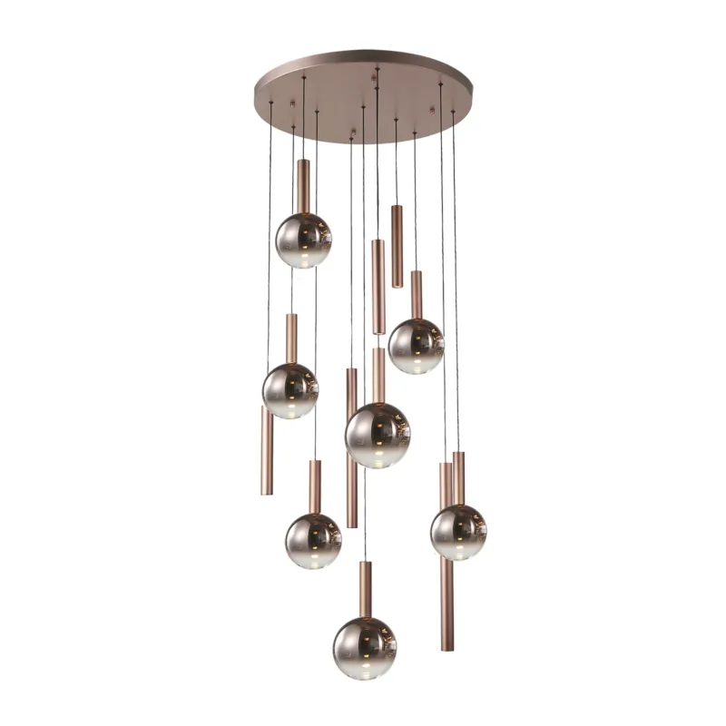 Wysoka jakość CAMINO copper XII PND-24038-12A-COPP Italux