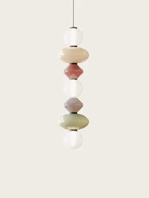 Wybór klientów Aromas Lampa wisząca Mapi wys. 117 cm pionowa gotowa konfiguracja