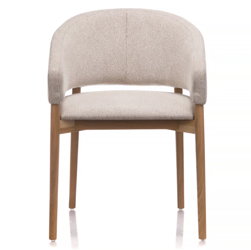Claudie Krzesło tapicerowane Monica z podłokietnikami nogi drewniane kolor do wyboru szer. 59 cm Oferta