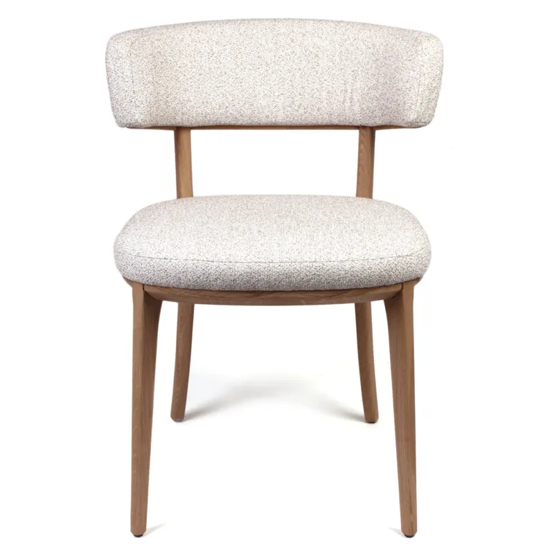 Ekspresowa dostawa Claudie Krzesło tapicerowane Molly nogi drewniane kolor do wyboru szer. 61.5 cm