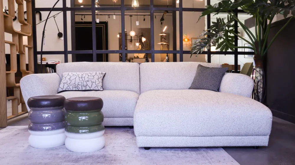 Wyprzedaż Sits Sofa narożna / narożnik tapicerowany Asta prawy szary szer. 268 cm