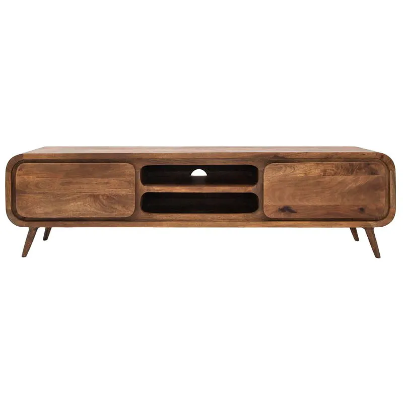 TABLE4U Drewniana szafka RTV Zośka 180x40x50 - kolor bursztyn Tylko dziś