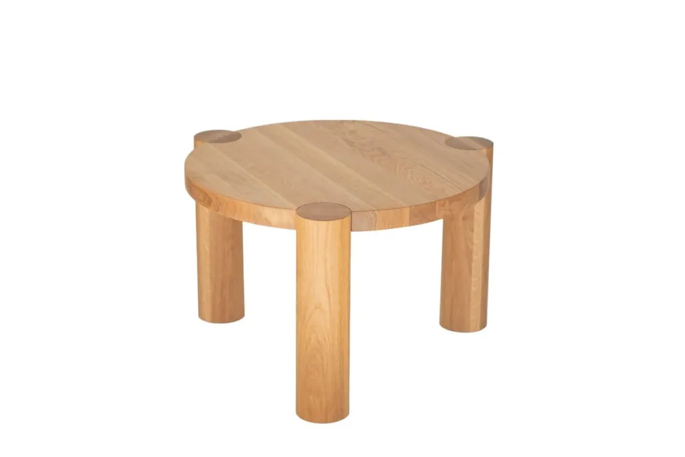 Wyprzedaż Szyszka Design Stolik dębowy Trika śr. 60 cm / wys. 40 cm wybarwienie naturalne