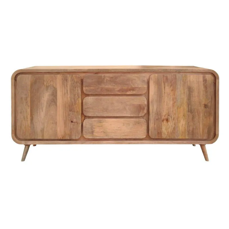 Oferta TABLE4U Drewniana komoda Henio karmelowa 160x40x75 cm