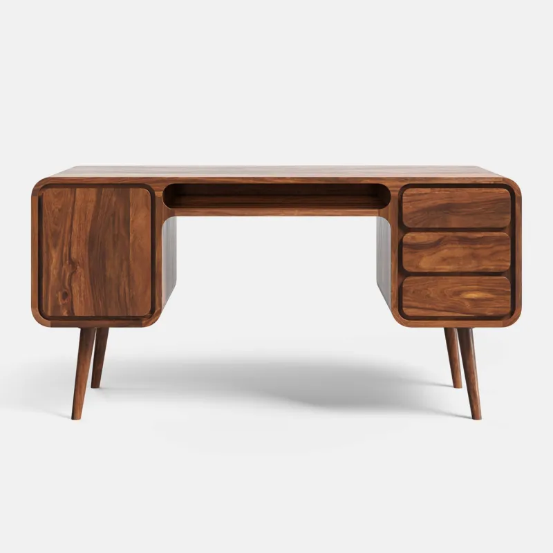 Zniżka TABLE4U Biurko drewniane Julian szer. 150 cm kolor miód