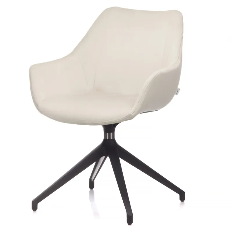 Claudie Krzesło tapicerowane Simon z podłokietnikami kolor do wyboru szer. 61,5 cm Tani