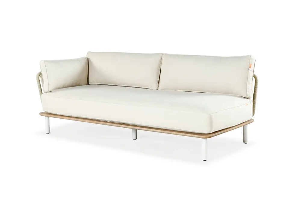 Kunesti Sofa ogrodowa Grab a moment 2-os. lewa beżowa szer. 208 cm Do wyczerpania zapasów