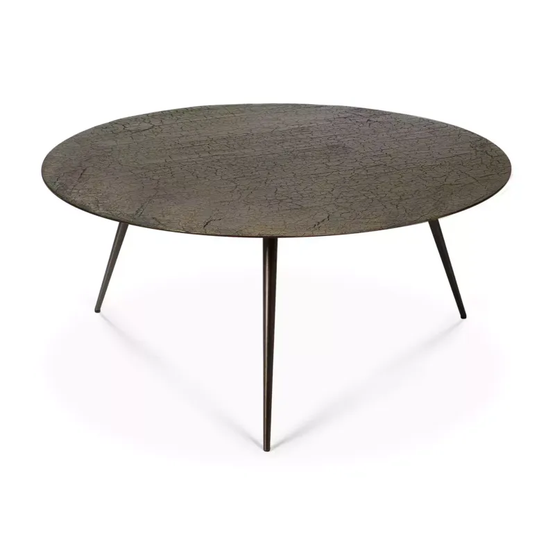 Bestseller Ethnicraft Stolik kawowy Luna okrągły whisky śr. 80 cm