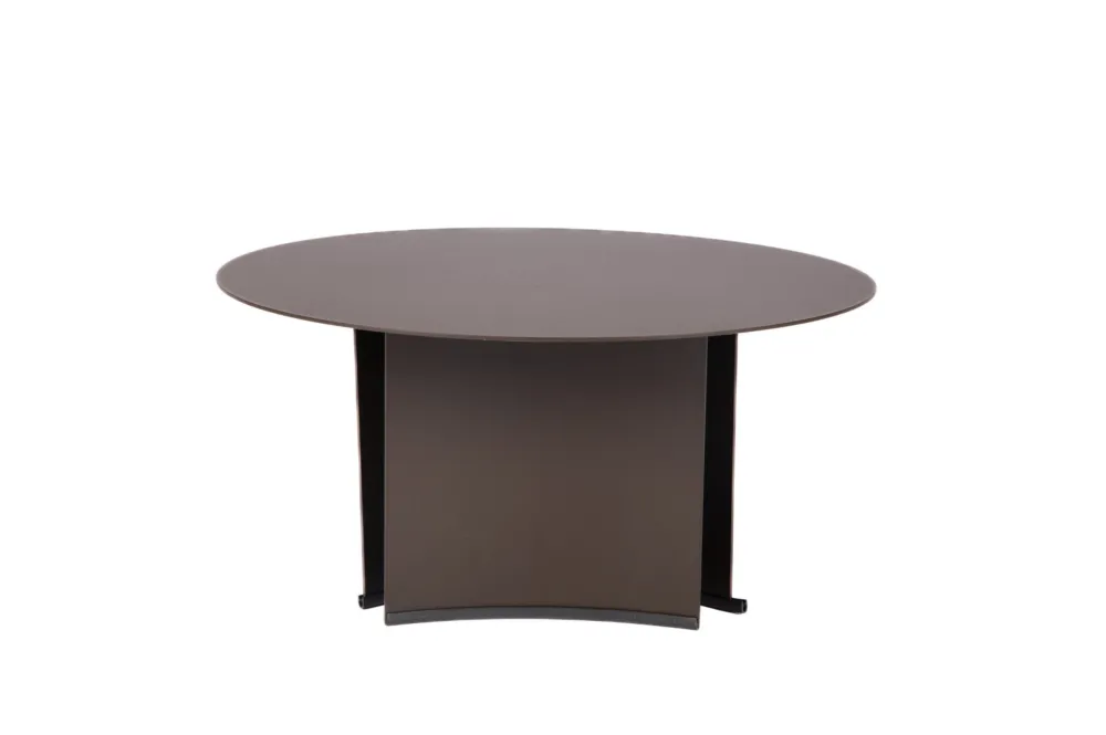 Premium Roolf Living Stolik ogrodowy Dolly Club Aluminium śr. 70 cm brązowy