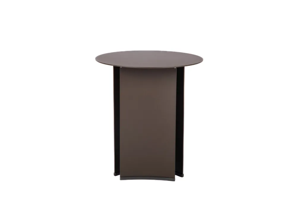 Szybka dostawa Roolf Living Stolik ogrodowy Dolly Aluminium śr. 45 cm brązowy