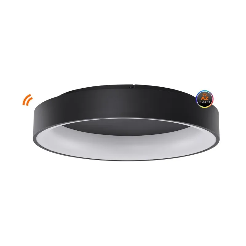 Obniżka ceny Lampa sufitowa SOLVENT R TOP 110 CCT SMART Czarna z pilotem