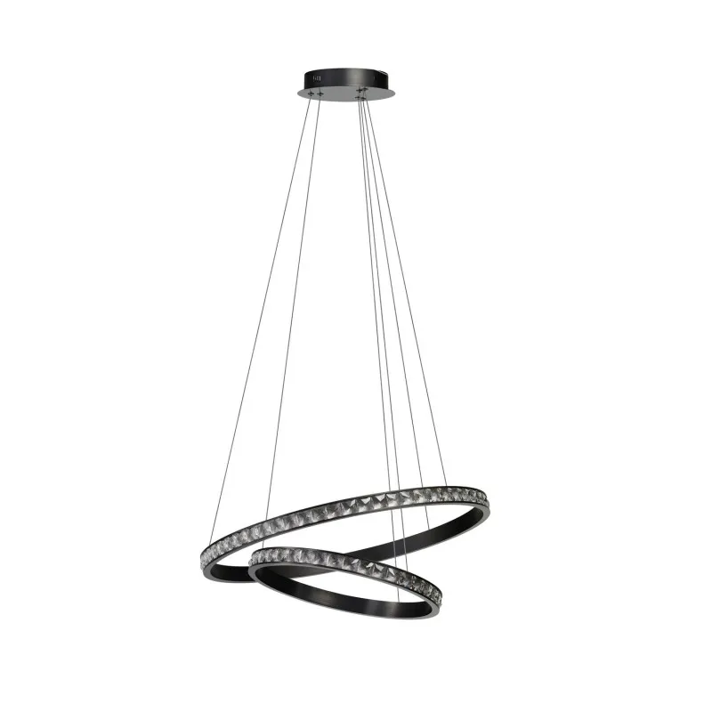 Lampa wisząca AZALEA 60+40 3-STEP DIMM Czarna Ostatnia szansa