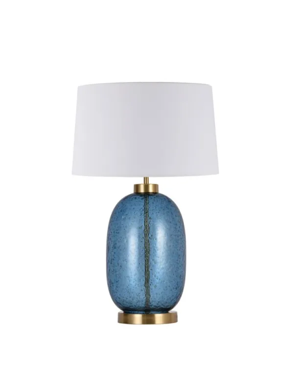 Rabat Light Prestige Amur lampa stołowa niebieska 1xE27 niebieski / biały