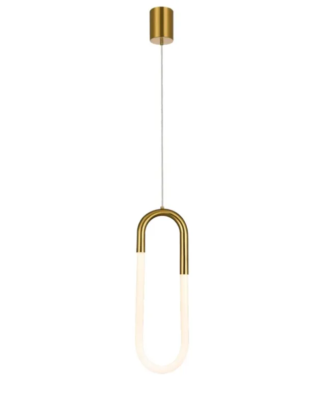 Rabat Azzardo NEXUS GO LED 3000K Złoty/Biały Mat 1xLED Wisząca AZ5740