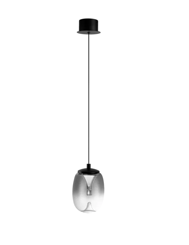 Azzardo PAMELA 11 SMOKY Dymiony/Czarny 1xLED LED wisząca AZ6267 Szybka dostawa