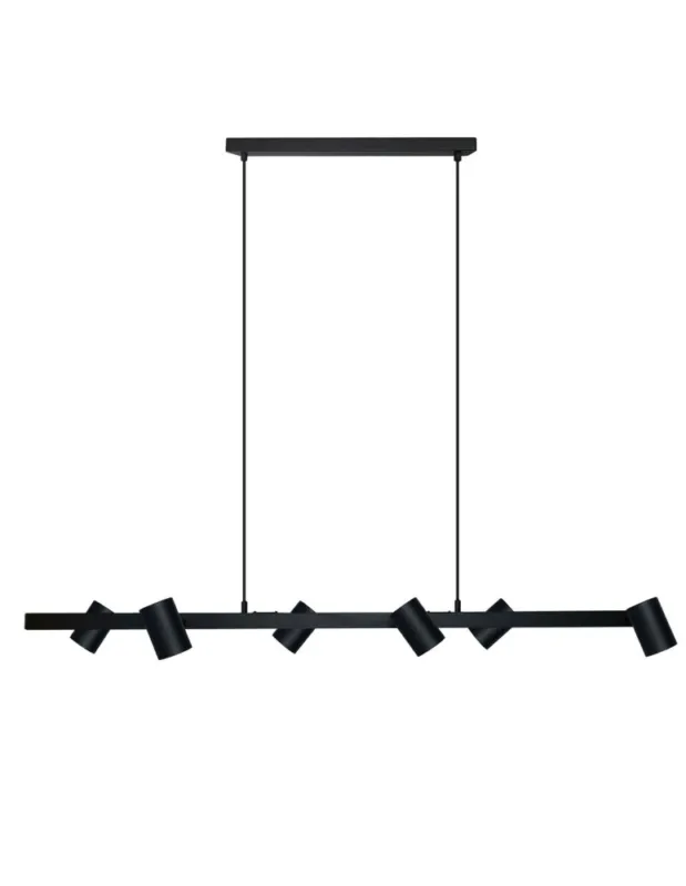Light Prestige Snow 6 linia wisząca czarna 6xGU10 czarny Tylko do końca tygodnia