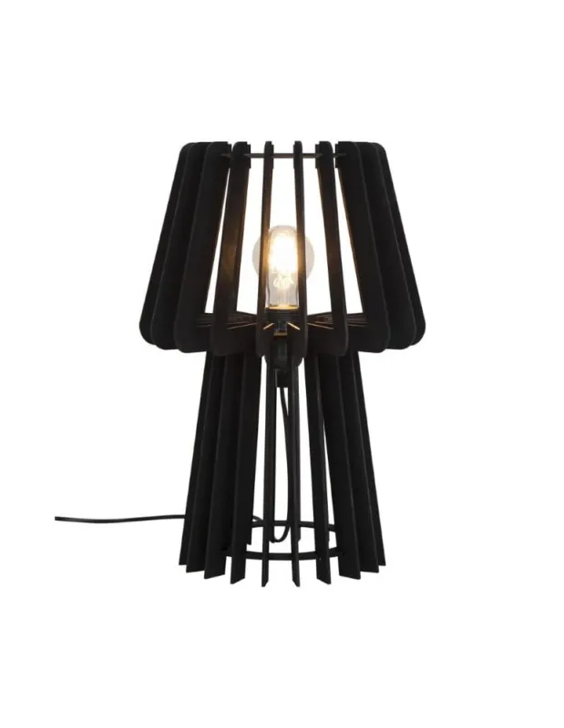 Łatwy zwrot NORDLUX Lampa stołowa GROA 1xE27 40W Drzewo Czarny 2213155003