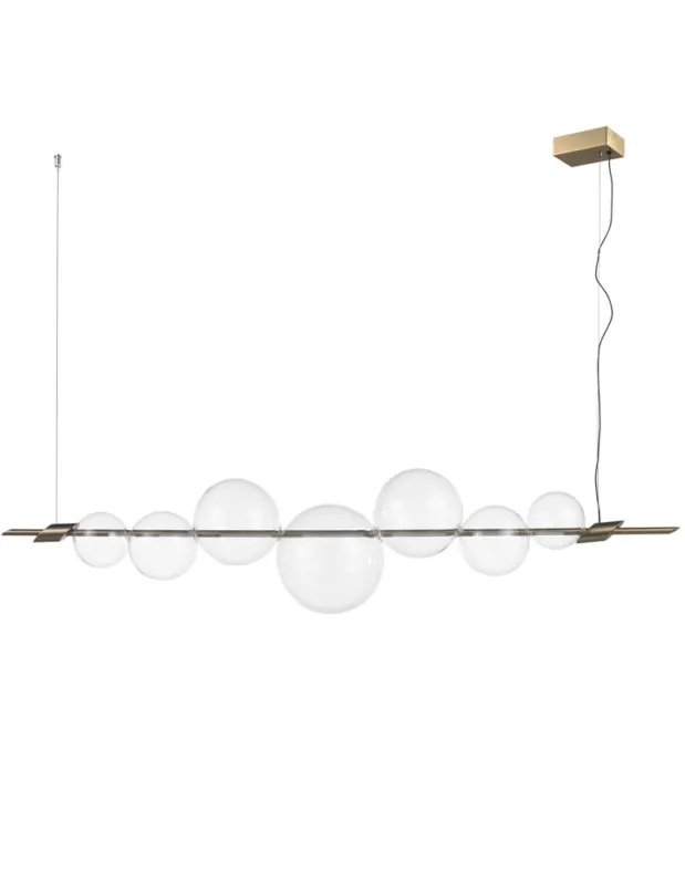 Super okazja Step into Design Lampa wisząca AMORE złota 153 cm