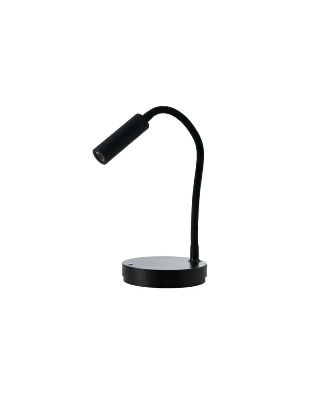 Rabat Azzardo OLMO TABLE DIMM NFC CHARGER BK Czarny Mat 1xLED Z Ładowarką Bezprzewodową do Smartfona Opcja Ściemniania AZ5912