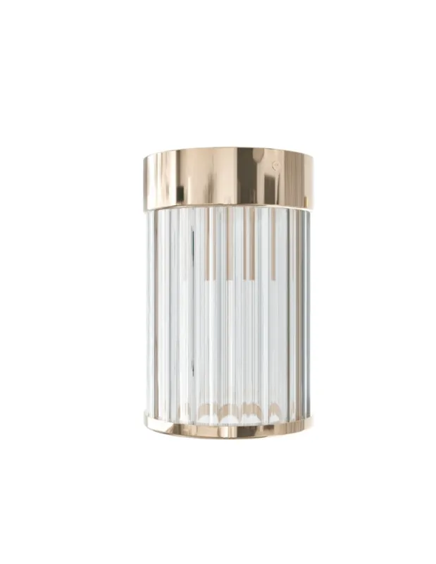 Niska cena Open Design Highlights Fiatto PL Gold 8 Oprawa Nastropowa 1xG9 Max 8W LED 230V Transparentny Złoto OR86089