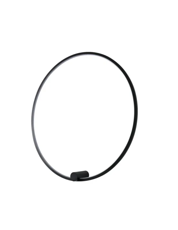 Darmowy zwrot YASKR Kinkiet Ringa L 1xLED czarny WL0116-L-BK Czarny