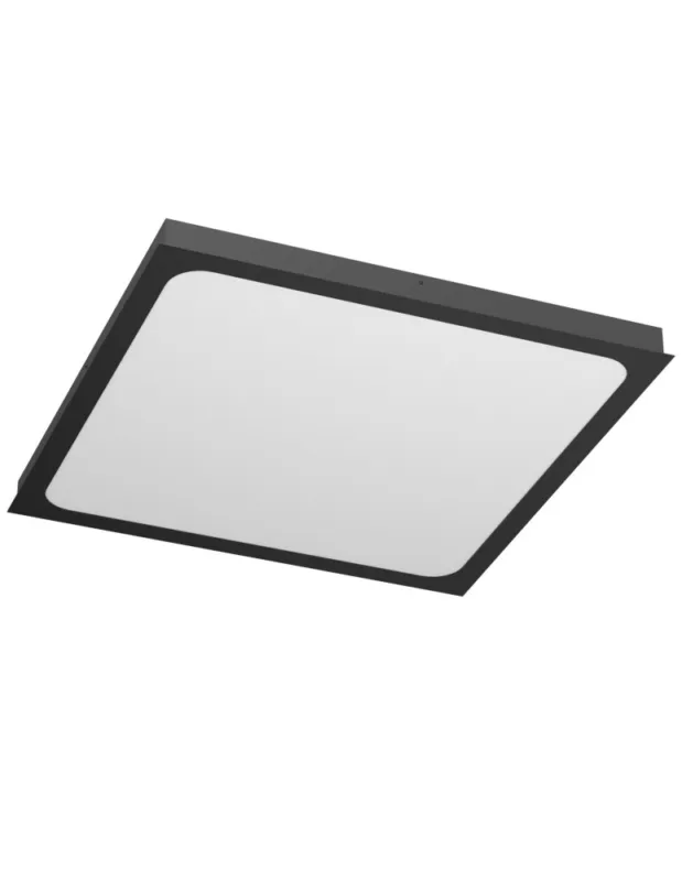 Brosline Plafon Hika - Czarny (610x610 mm) 4000K 1057 Ostatnia szansa