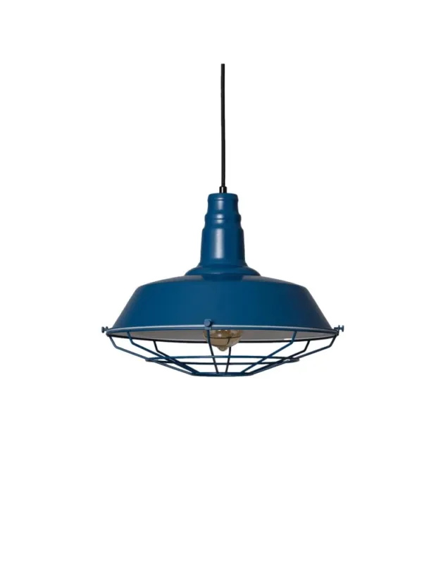 Abruzzo Lampa Wisząca Retro Loft niebieska 36cm E27 Patrone ABR-RRP-N-E27 Sprawdź teraz