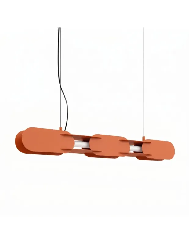 Thoro Lampa wisząca CHAIN 91 ochra czerwona LED 4000K TH.818 Tani