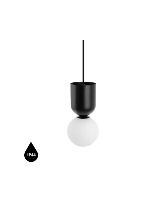 UMMO LUOTI czarna sufitowa lampa wisząca z podwyższoną szczelnością IP44 LUA122PS0 Okazja