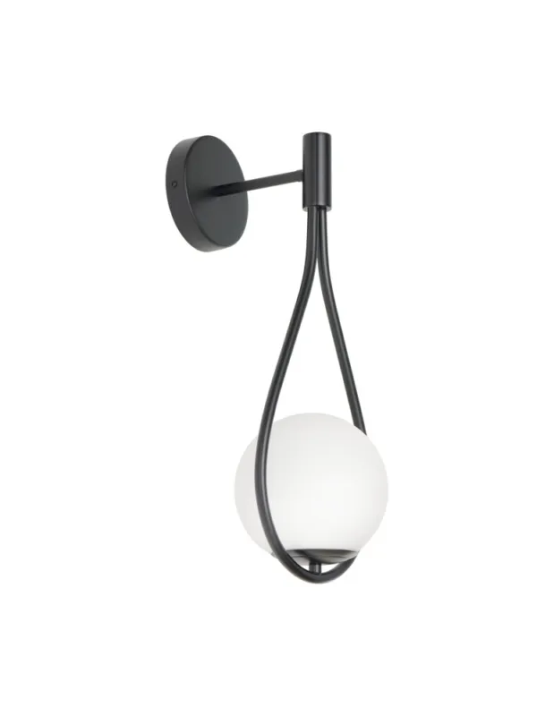 Bezpieczne zakupy Step Into Design Lampa ścienna DROP 45 cm czarna ST-F079 black