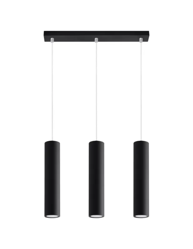 Hit sprzedaży Sollux Lampa wisząca LAGOS 3L czarny SL.0329