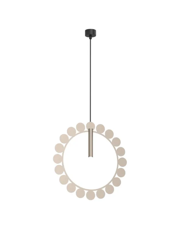 Dostępne od ręki Shilo Lampa wisząca no. O - Platyna mat (420 mm) 5061