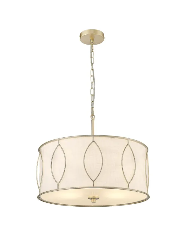 CosmoLight Lampa wisząca NORFOLK P04576AM-WH Złoty mat Bestseller