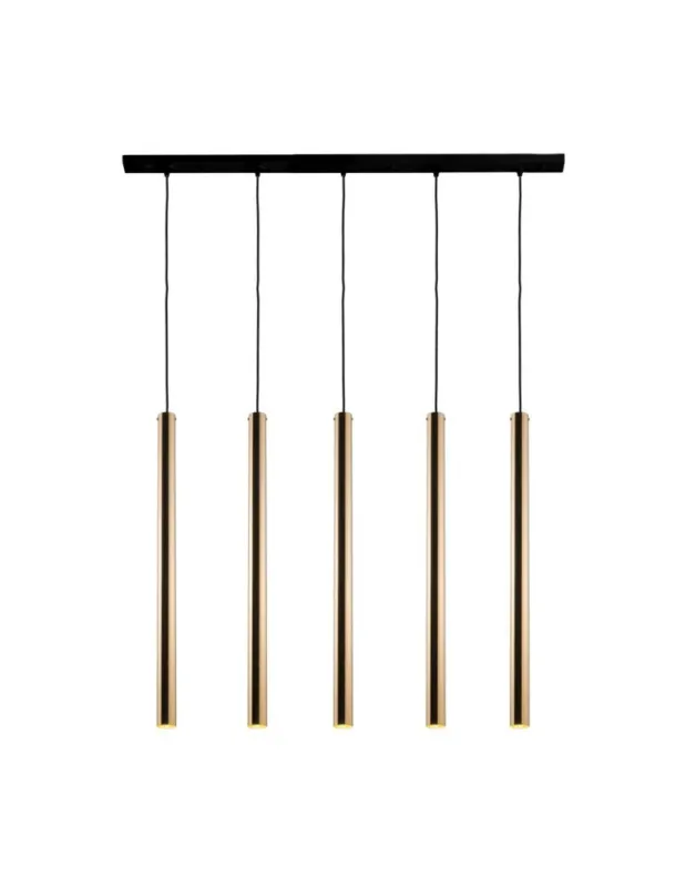 Cena promocyjna Amplex Lampa wisząca Akadi 5 - Mosiądz polerowany-czarna (700 mm) 8887