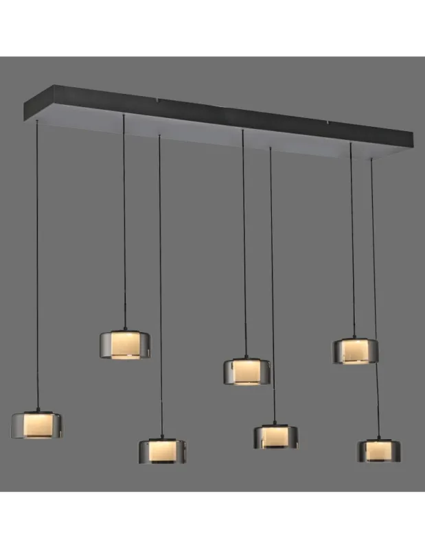 Wyjątkowa oferta RIKA LAMPA WISZĄCA CZARNY/SMOKY