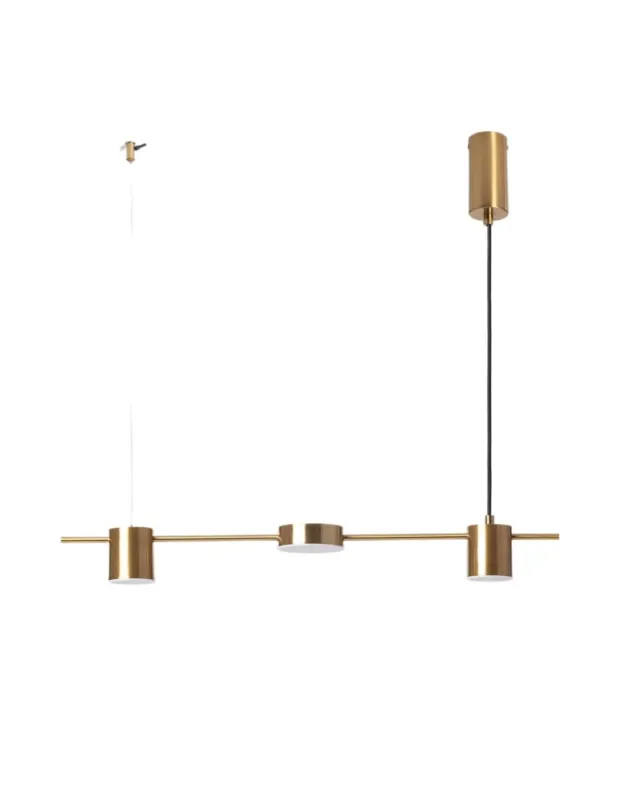 Abruzzo Lampa Wisząca Liniowa 75cm 18W Złota Gamorra ABR-LWL-GAM18W-Z Hit sprzedaży
