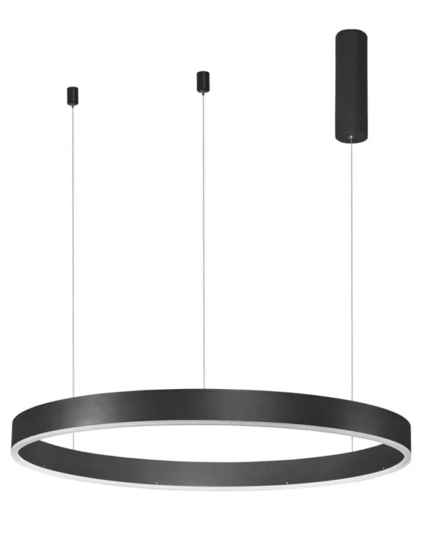 Luces Exclusivas JACA Wisząca LED 48W 3360lm 3000K Ściemnialna czarny mat LE41419 Hit cenowy