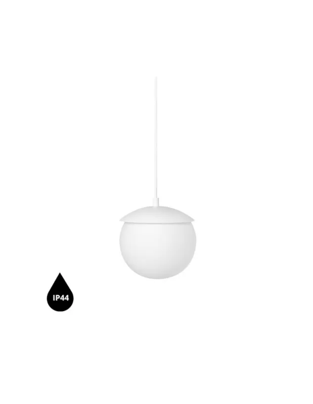 Bestseller UMMO KUUL G biała sufitowa lampa wisząca z podwyższoną szczelnością IP44 KLG111PS0