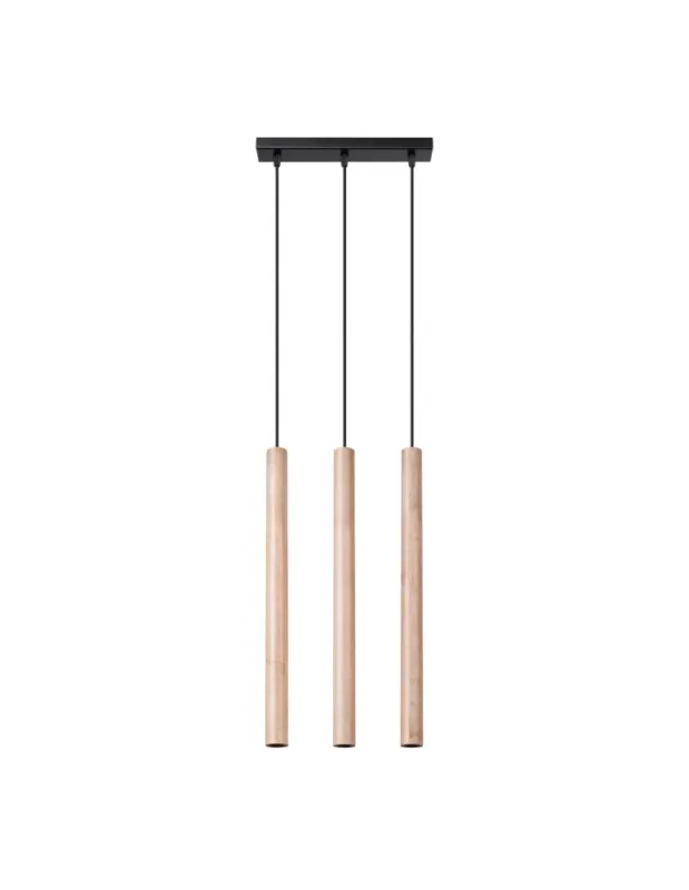 Sollux Lampa wisząca PASTELO 3L drewno SL.1267 Zamów dziś