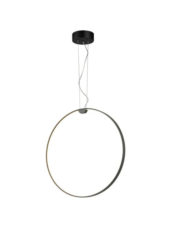 Super okazja Step into Design Lampa wisząca ACIRCULO led czarna 50cm