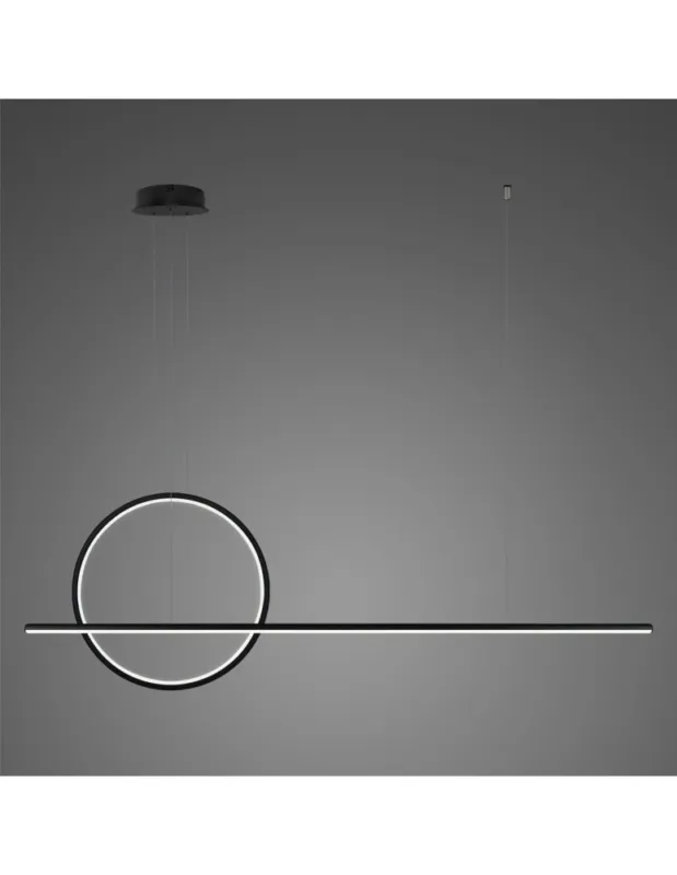Łatwy zwrot Altavola Design Lampa wisząca LINEA No.2 Φ40 cm czarna 4k