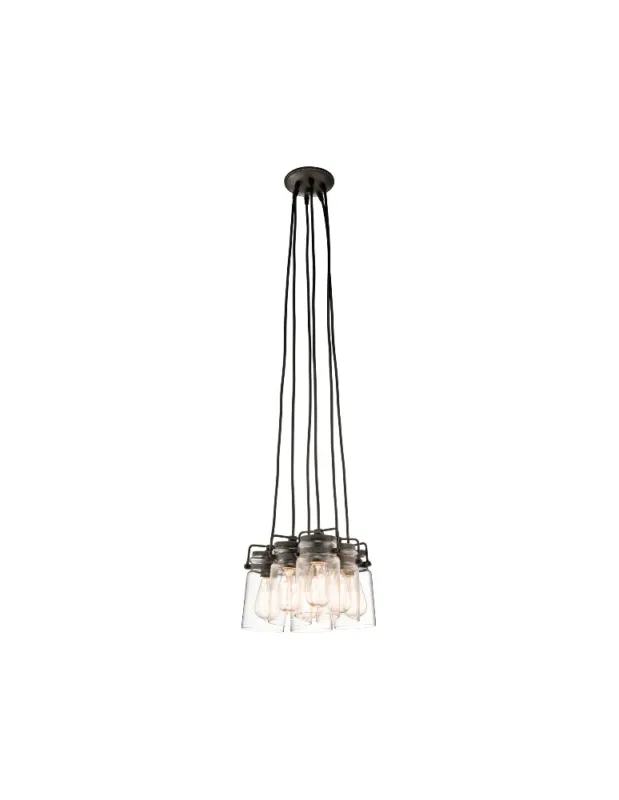 Kichler BRINLEY 6x100W E27 KL/BRINLEY6 Wisząca kolory-swiatla.pl Tylko do końca tygodnia