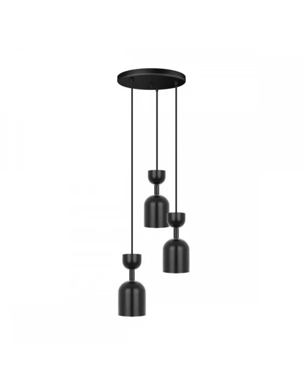 Promocja UMMO SUPURU 3P czarna lampa wisząca / plafon SUP322P3