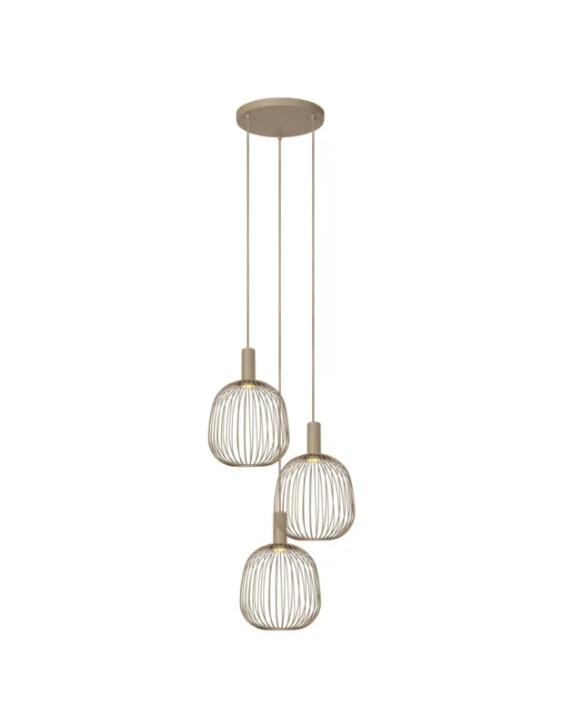 Zamów dziś Lucide ESTEREL Lampa wisząca – Taupe – 3xGU10 (MR11) – 25W 21446/13/41