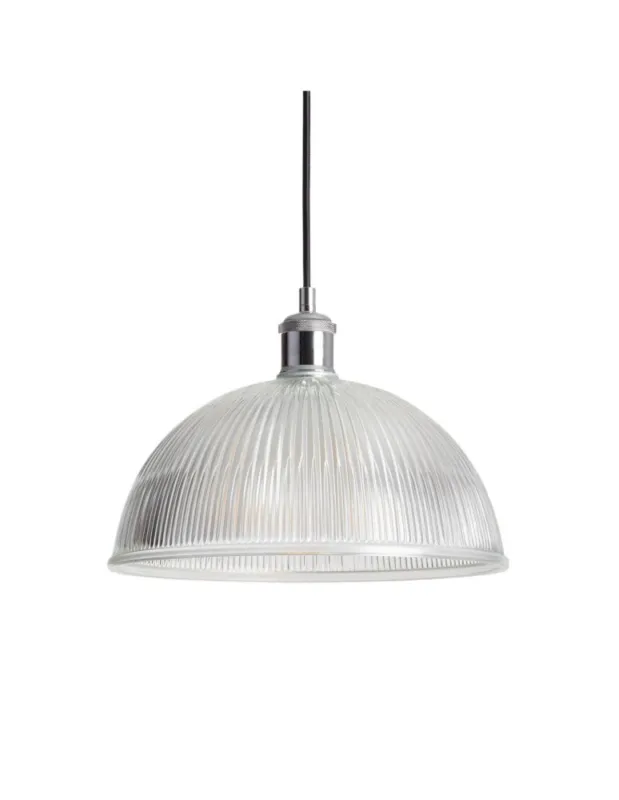 Abruzzo Lampa Wisząca szklana transparentna E27 Ø30cm Pigali ABR-LWS-PIT Promocja