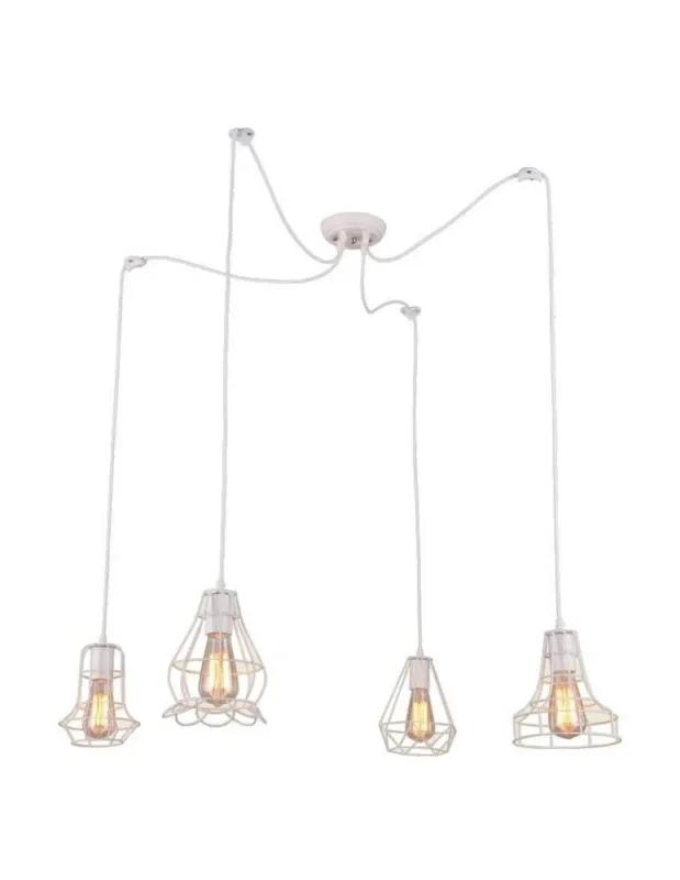 Light Prestige Imperia 4 wisząca biała E27 biały LP-2309/4P WH kolory-swiatla.pl Sprawdź teraz