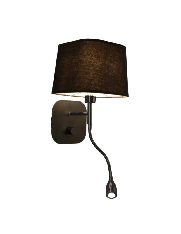 Zniżka Light Prestige Marbella kinkiet czarny E14 czarny LP-332/1W BK kolory-swiatla.pl