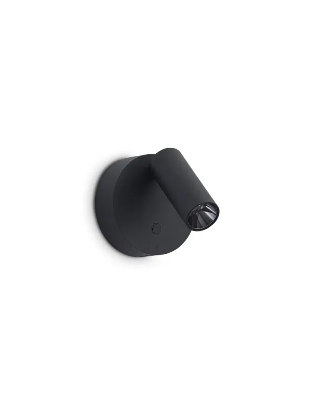 Łatwy zwrot Ideal Lux Lampa Ścienna ELF AP NERO Czarny 347462
