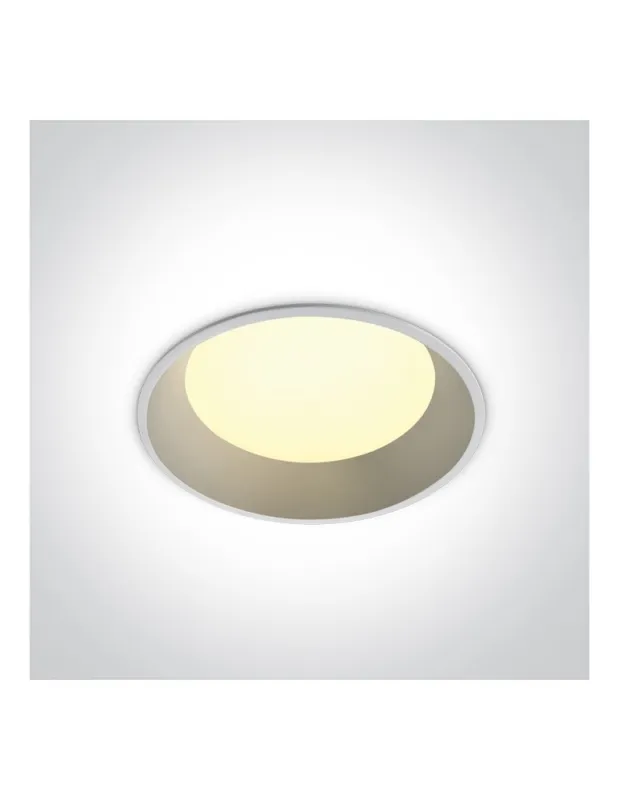 One Light Wpust LED biały do łazienki Stegna 2 20W 10120FD/W/W IP54 kolory-swiatla.pl Wysoka jakość
