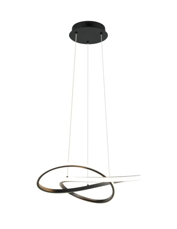 Zamów teraz RL Nowoczesna lampa wisząca w kolorze czarny mat, idealna do wnętrz w stylu modern i loft, gdzie liczy się mocny, graficzny a